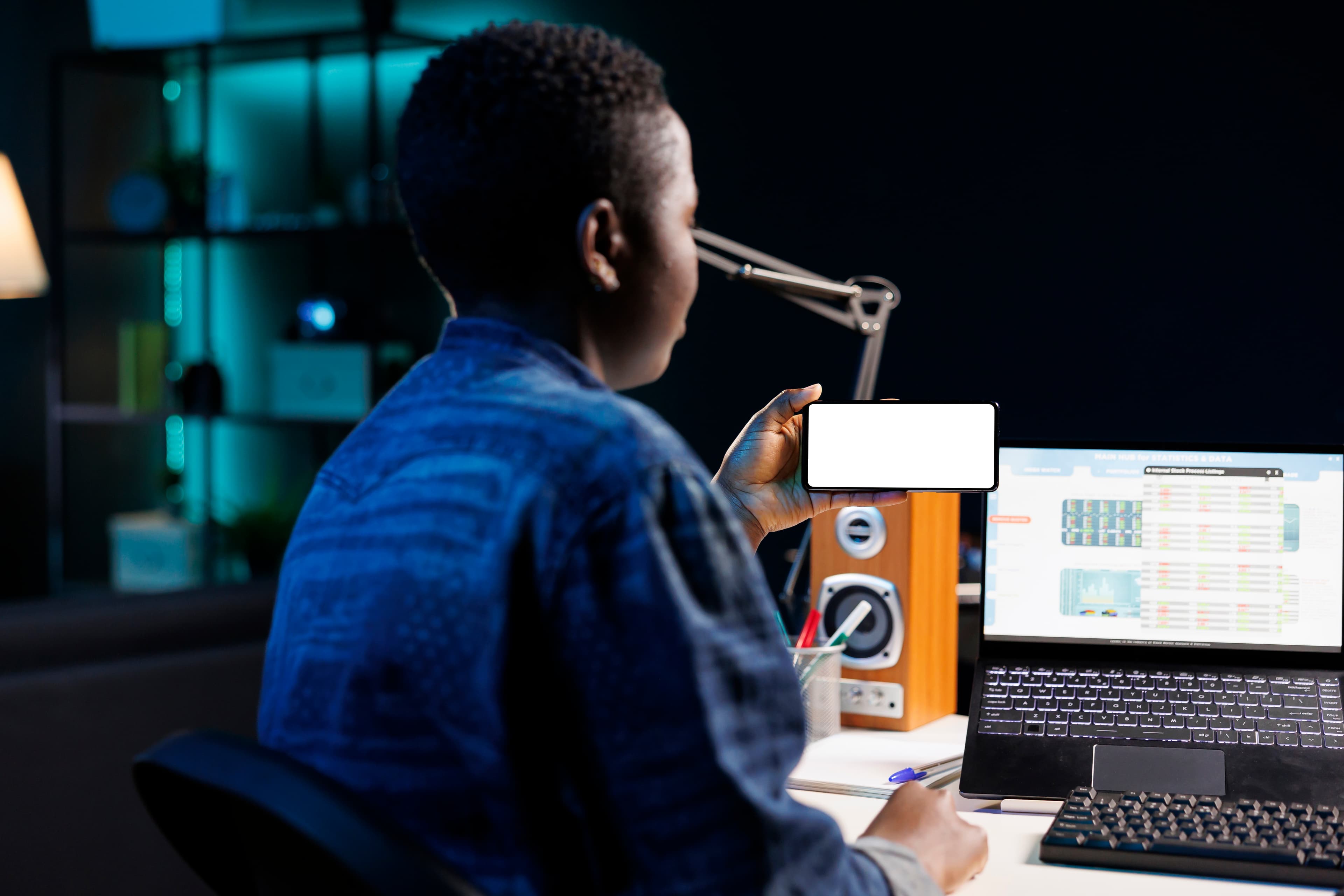 Developer working at a computer