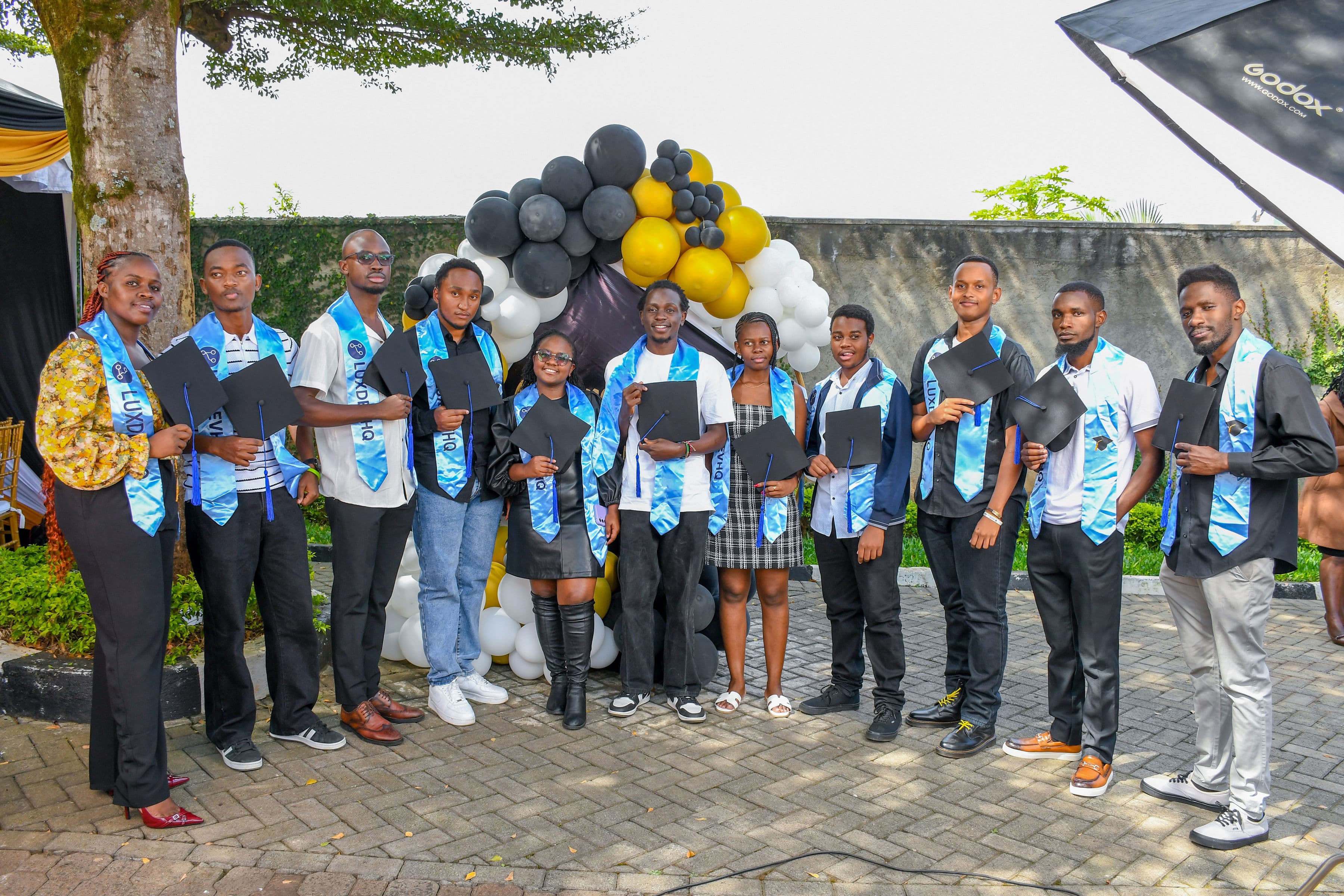 LuxDev Academy learners and mentors